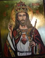 Nr.13.Chrystus Król Wszechświata-wym.40-32-2,5cm